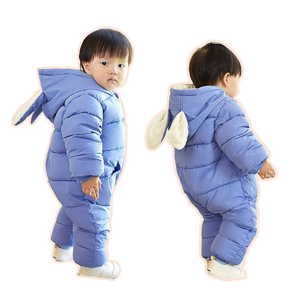 Jumpsuit Hættedragt Jumpsuit Varm langærmet tegneseriekanin 100cm