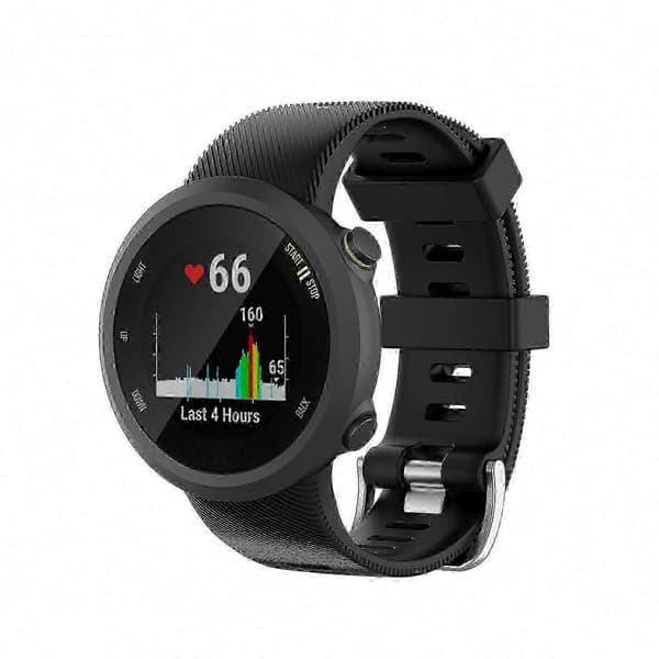 Garmin Forerunner 45 / 45S Silikone Erstatningsrem Black