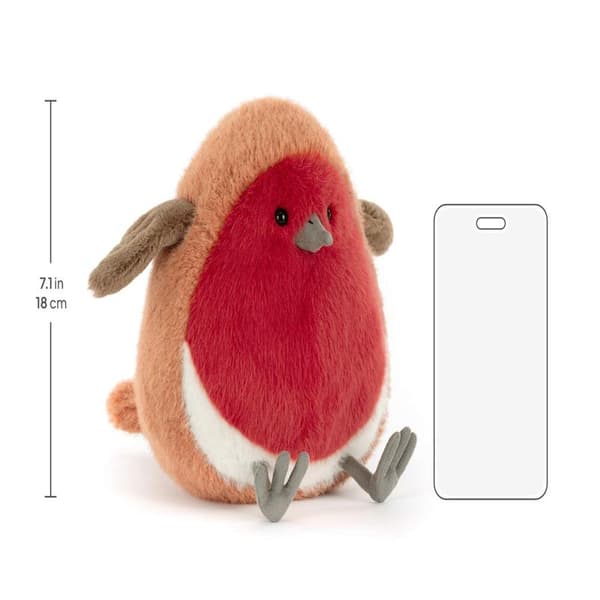 Jellycat 20cm Plum Robin pehmolelu