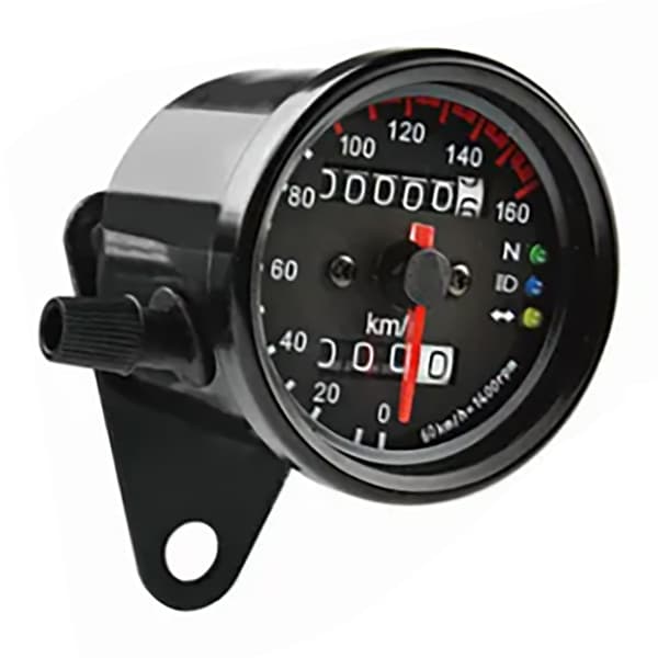 Universal 12V Digital Motorcykel Speedometer Blå LED Baggrundslys Odometer