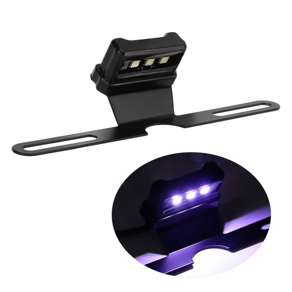 Universal Sort Motorcykel Nummerplade LED Lys Blå 12V til Bil Lastbil Trailer RV
