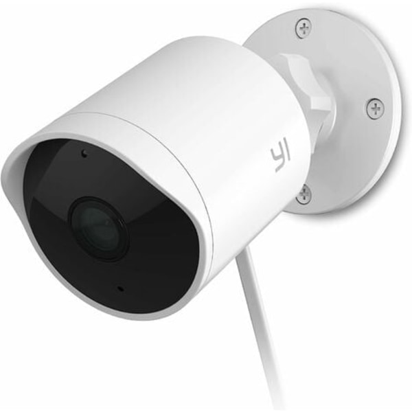 YI IP65 Vandtæt WiFi-overvågningskamera, HD 1080p udendørs AI-sikkerhedskamera Personregistrering, Bevægelsesdetektion, To