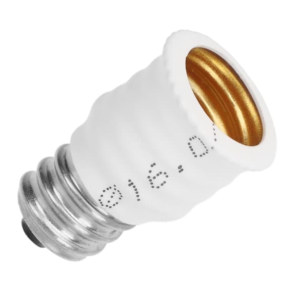 6 stk E12 til E14 Adapter Omformer E14 til E12 Lyspæreadapter for garasje Soverom Stue Kjøkken Korridorer Hvit