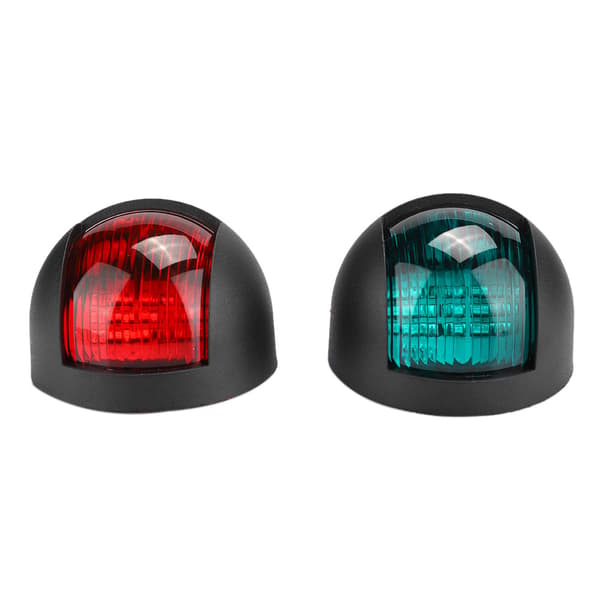 Rød Grøn LED Vandtæt Båd Navigationslys 12V 24V Sort