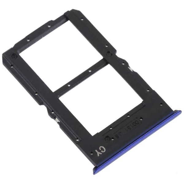 For OPPO Reno SIM + SIM / Micro SD-kortskuff Blue