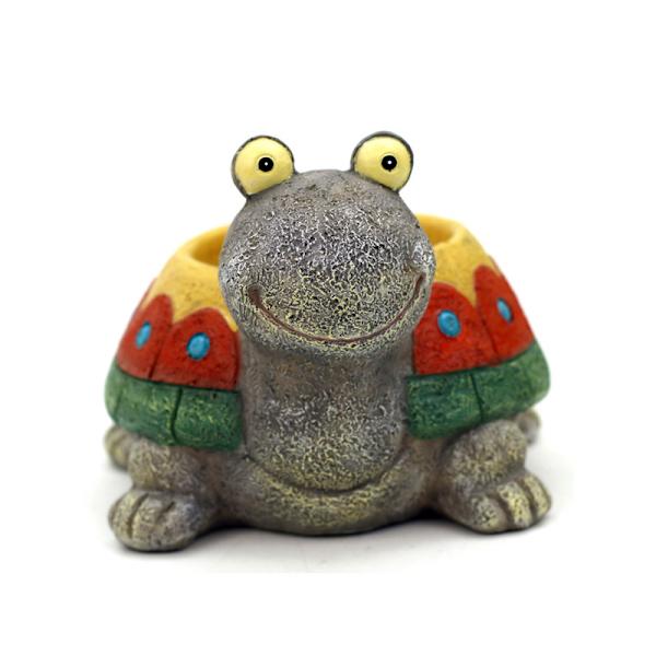 Urtepotte, tegneserieskildpaddeurtepotte, saftig vase, dekorativ urtepotte, mini sukkulent kaktusurtepotte (farve),