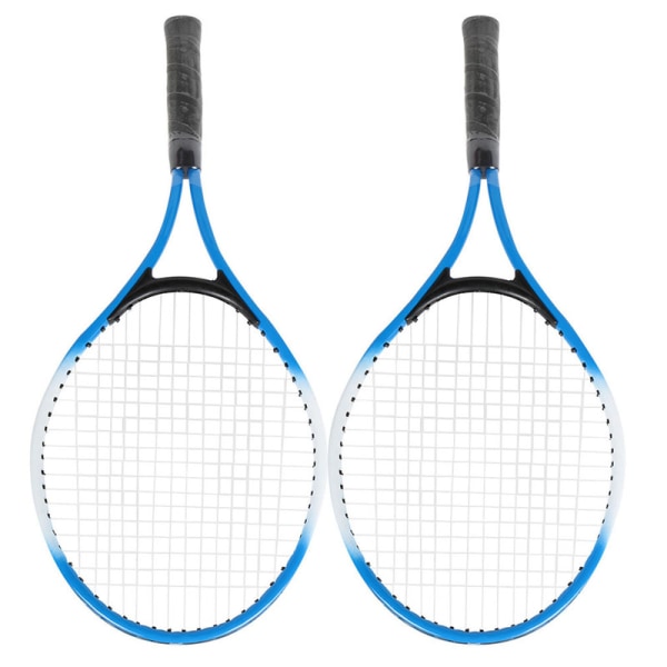Barnetennisracket er egnet for nybegynnere for å øve racketen for utendørs og innendørs bruk (blå)