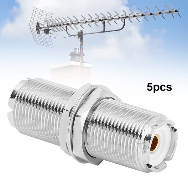 5 stk. SO239 UHF Hun til Hun Stik Jack RF Adapter Konnektor til 2 PL259 Stik
