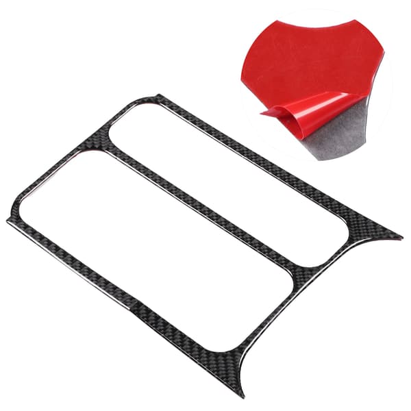 Karbonfiber Vannflaskeholder Panelbeskyttelse Front Kaffekopp Montert Trim Dekal