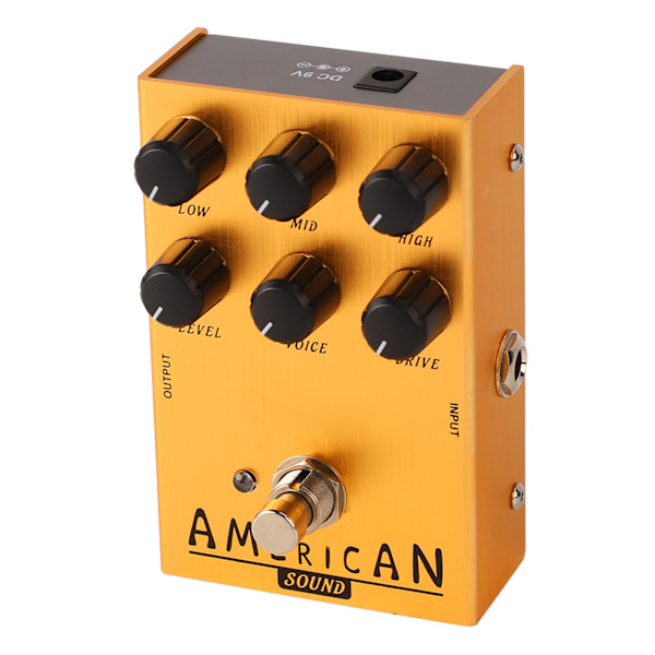 Elgitarr Effekter Drive Pedal Effektor Simulerar Gitarrdistorsion och Overdrive-effekter AN 34 Guld