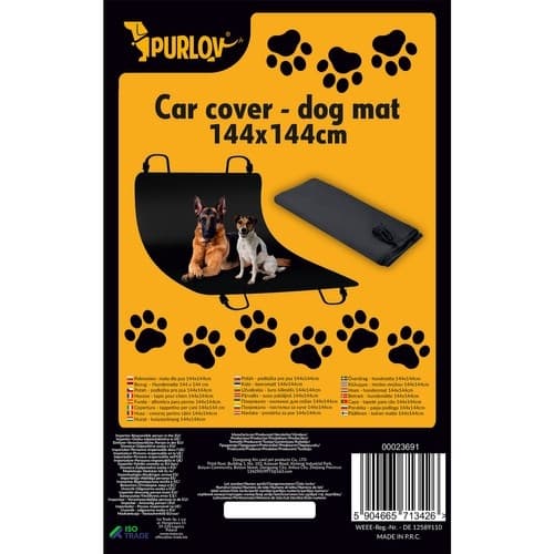 Hundeseng til Bil -Underlag/Beskyttelse Baksete -Hund & kjæledyr—ht 770