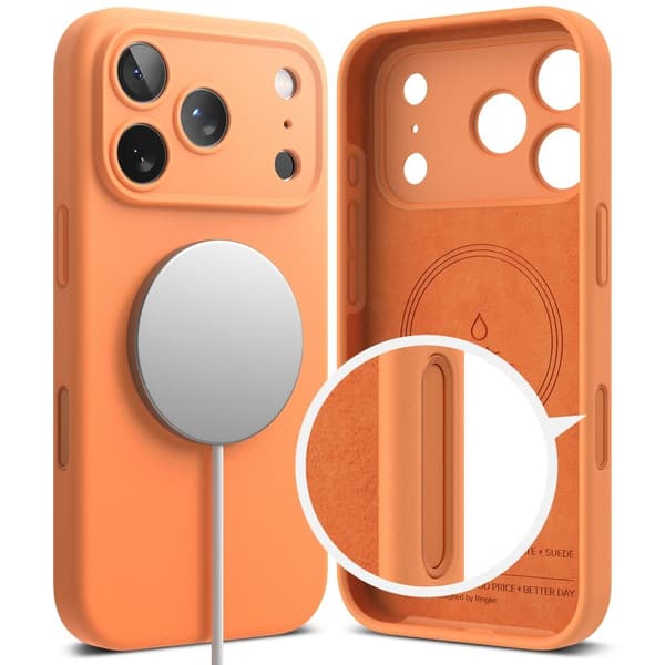 Ringke iPhone 17 Pro Max Cover MagSafe Silikone Mandarin 80