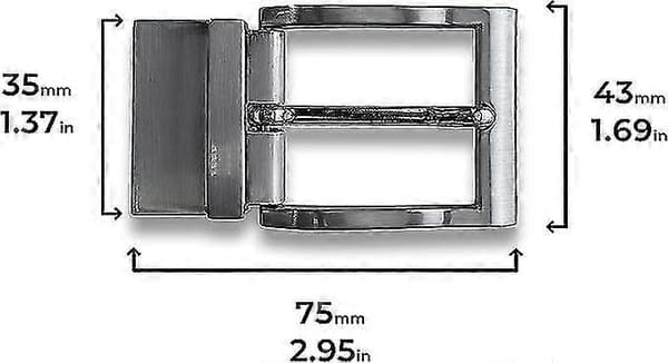2 stk. Vendbart beltespenne - Erstatningsspenne - 30 mm 32 mm 35 mm - Avtakbart - Roterende spenne - 3 3,2 3,5 cm - Reservedel - Vendbart spenne