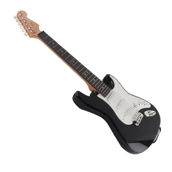 Elektrisk leksaksgitarr för barn Multifunktionell Mini Elektrisk Gitarr Musikinstrument Leksak för Pojkar Flickor Svart