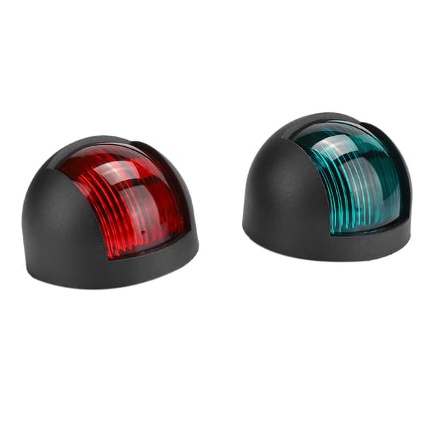 Rød Grøn LED Vandtæt Båd Navigationslys 12V 24V Sort