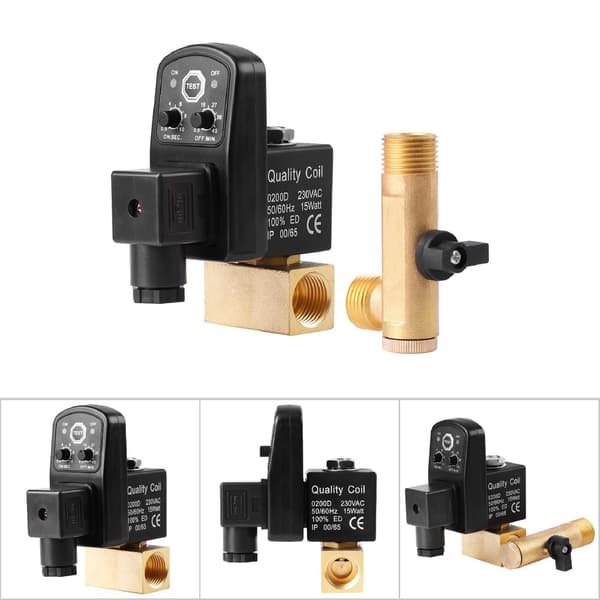 Automatisk Elektronisk Timer Afløbsventil Luftkompressor Kondensat AC230V