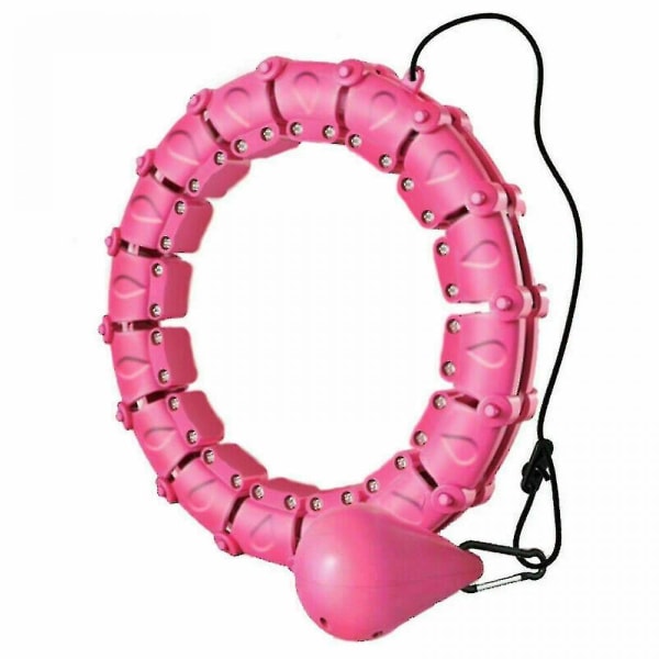 Fitness Smart Hula Hoop 24 Knots Aftagelige Hoops pink