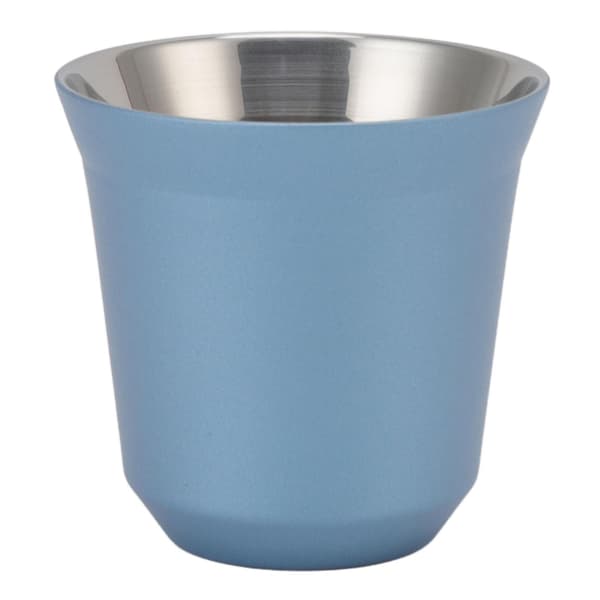 304 Rustfrit Stål Kaffekrus Dobbeltvægget Isoleret Kaffe Te Kop Termisk Isolering Krus Til Hjem Camping 80ml[ht] Light Blue