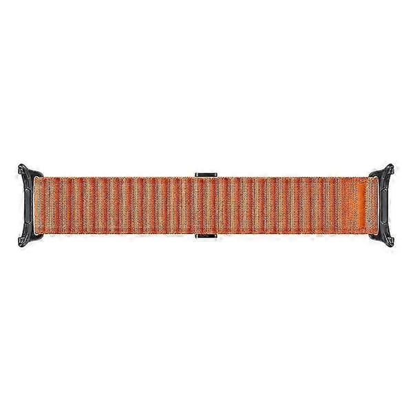 Nylon urrem til Samsung Galaxy Watch Ultra 47mm erstatningsrem Orange