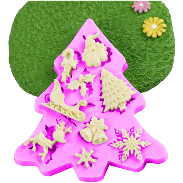Julekollektion fondant kage dekoration form kage dekoration værktøj bagning