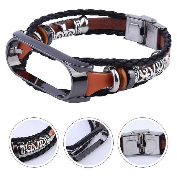 Armbånd 4 Retro erstatningsarmbånd sort