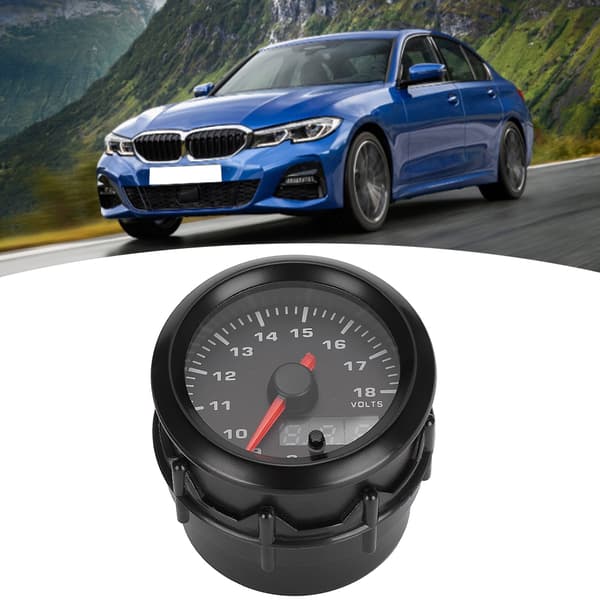 2in 52mm Digital LED Voltmeter 7 Färgers Display Modifierade Delar
