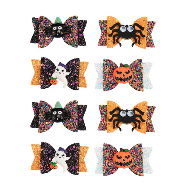 Halloween Hårbånd til kæledyr - Søde og elegante hundebånd med elastik til hvalpepleje - 8 stk.