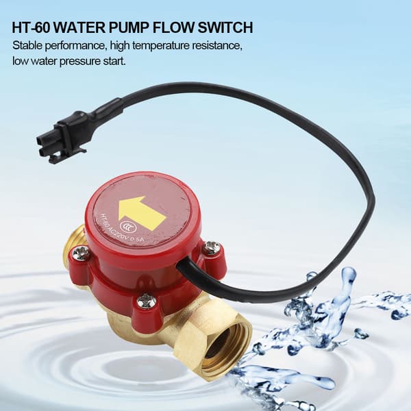HT 60 Vandpumpe Flow Sensor Switch AC220V 05A G1 2 Tommer Gevind 1 Styk