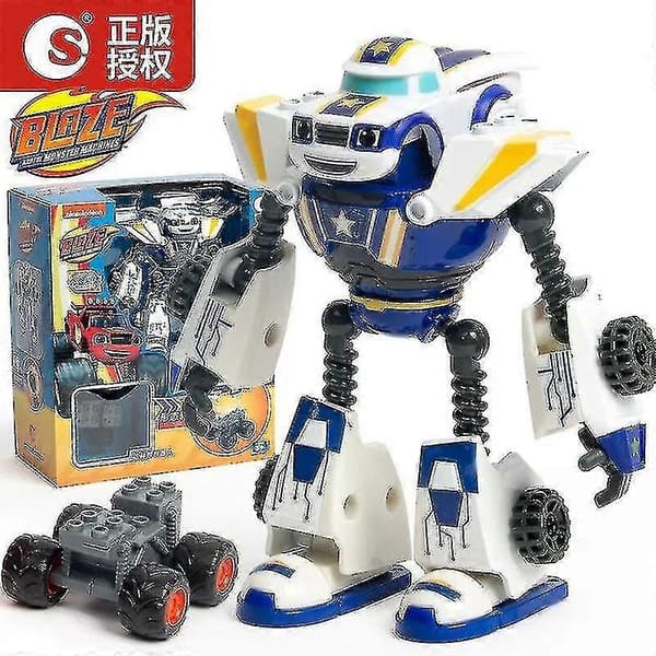Deformeret Robotbil Legetøj Actionfigur Model Legetøj til Børn Julegaver - Blaze Monster Machines Anime 3