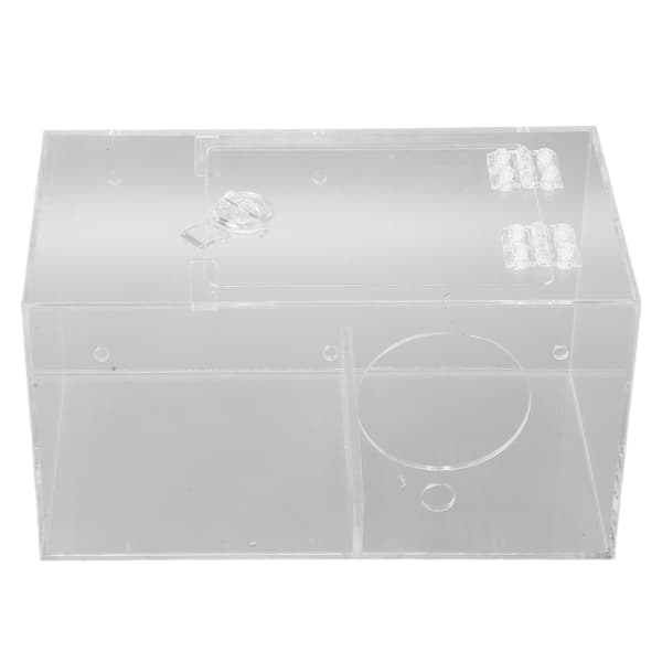 Gennemsigtig Akryl Papegøje Aborre med Stativ og Polstring til Alle Årstider