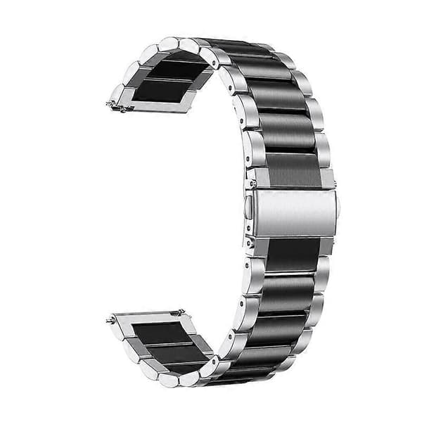 20 mm 3 perler rustfrit stål smart urrem udskiftning håndledsrem til Samsung Galaxy Watch 4 40 mm Multicolor Black