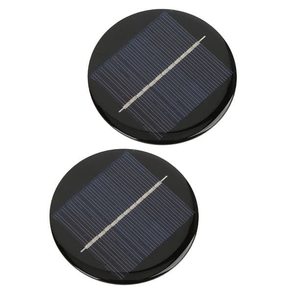 2st Solpanel 6V Rund 80mm Hög omvandlingshastighet Bra Ljusgenomsläpplighet Polysilikon Solcellspanel