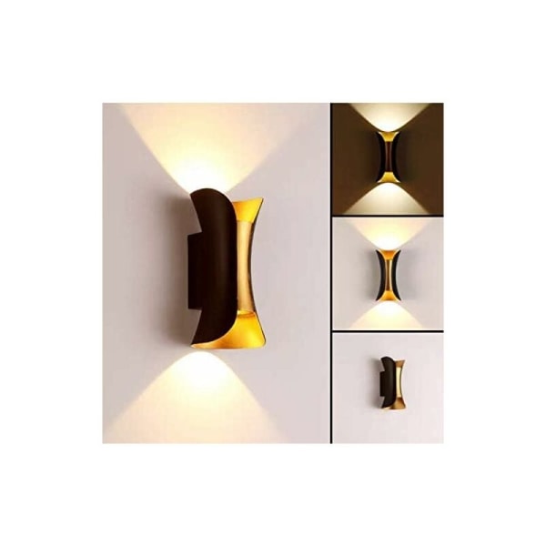 Vägglampa för inomhus modern kreativ vägglampa 3000K varmvit utomhusdekoration inomhus (20 cm hög-10W)