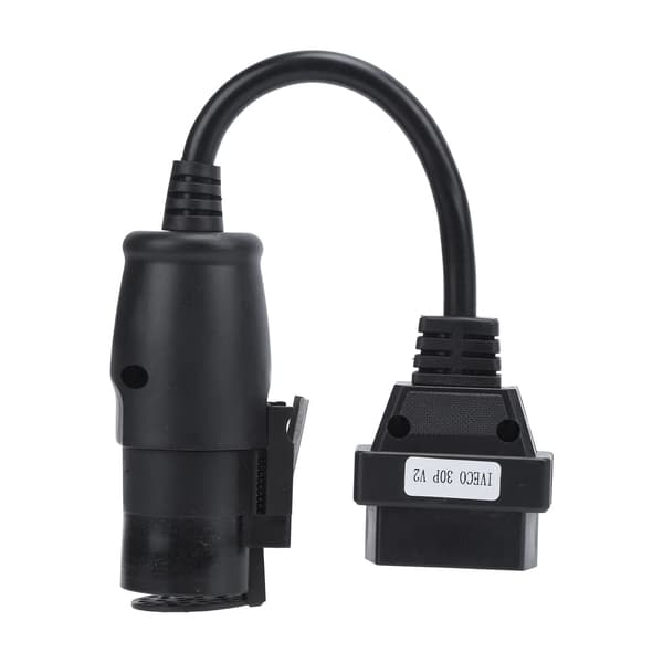 OBD2 30-pin til 16-pin diagnostisk kabeladapter 250 mm 98 tommer lengde for IVECO lastebiler