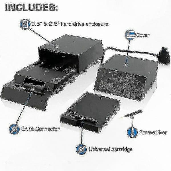 8TB extern hårddisk för PS4, extra lagringsminnesexpansion databankadapterbox