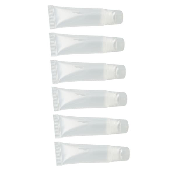 20 stk 10 ml tomme lipgloss-tuber, påfyllbare DIY leppepomadebeholdere for kosmetikk