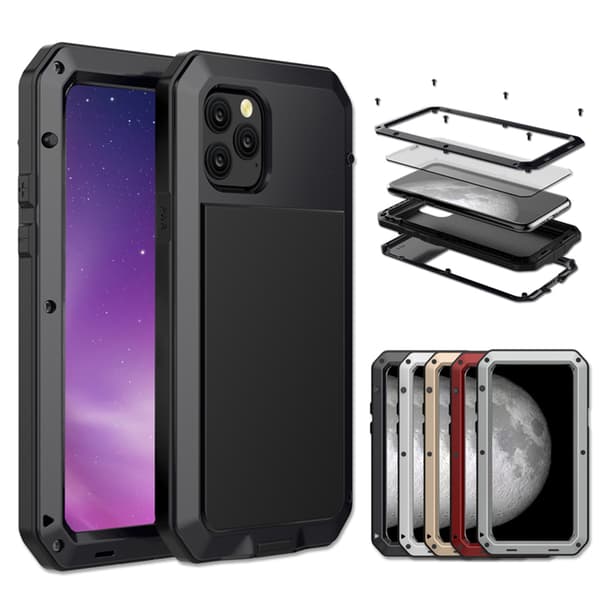 [HT]Stødabsorberende (Heavy Duty) Aluminiumsskal - iPhone 11 Pro Max Silver silver