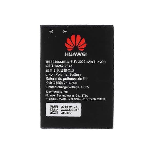 3.80V 3000mAh Batteriudskiftning (Encode: HB824666RBC) til Huawei E5577 25-26