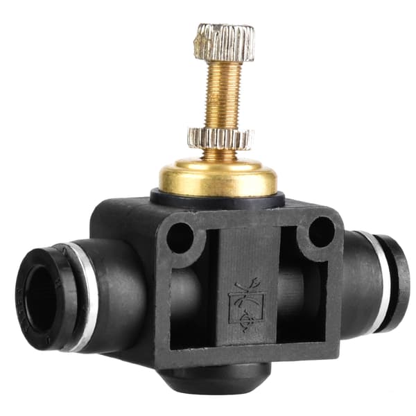 T Form Pneumatisk Regulator Ventil 4mm 6mm 8mm Rør Luftstrømskontrol