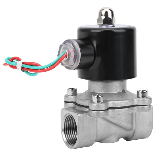304 rustfrit stål 3/4 tommer elektrisk magnetventil normalt lukket DC24V til luft, vand, olie