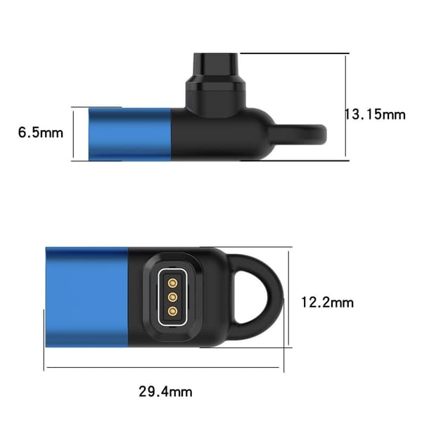 Oplader / Adapter til Coros Apex Pro / Apex 2 Pro Svart black