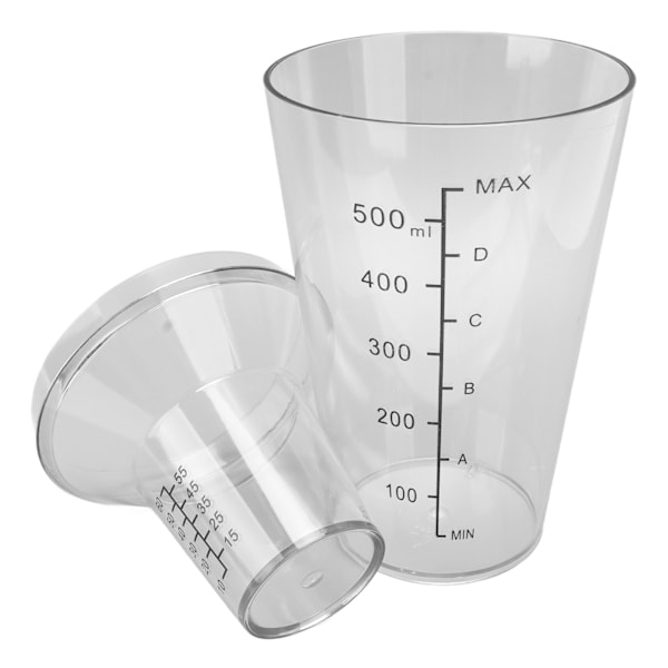 Transparent Cocktail Shaker Sæt med Tydelige Målemærker - 500ML Spildforebyggende Design til Bartendere