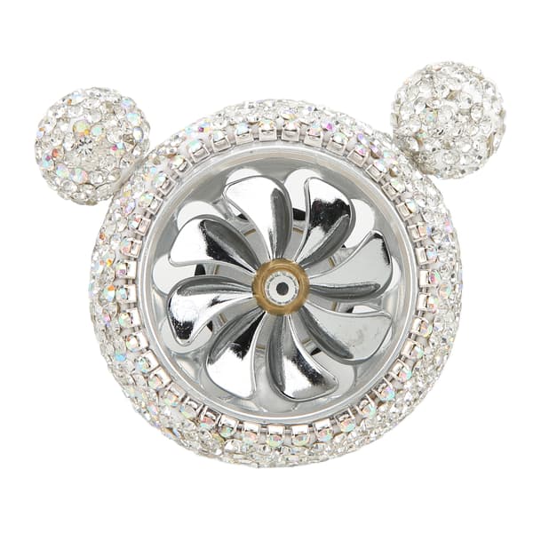 Glitter Rhinestone Luftventil Klips Bil Interiør Dekor Hvid Sød Form