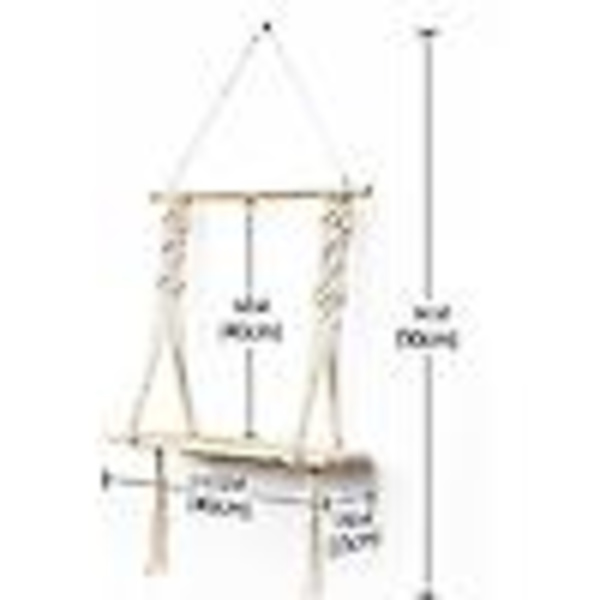 Macrame-seinähylly Boho-sisustus olohuoneeseen tai makuuhuoneeseen
