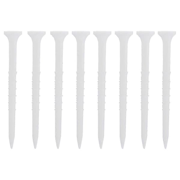 15 st Premium Golfpeglar Plast Golfpeg Professionella Golftillbehör 8.4X0.6CM White
