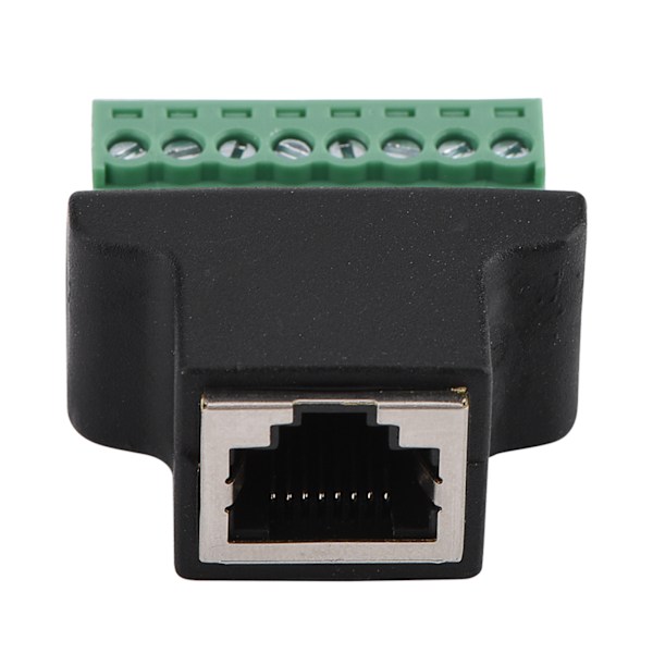 RJ45 Hun-stik til 8-bens Skrueklemme-stik til DVR Ethernet-forbindelse