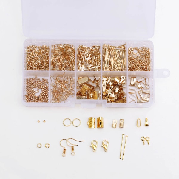 DIY Øredobber Tilbehør Øredobber Materiale Perler Material Pakke Håndlagde smykker Tilbehør -Rose Gold