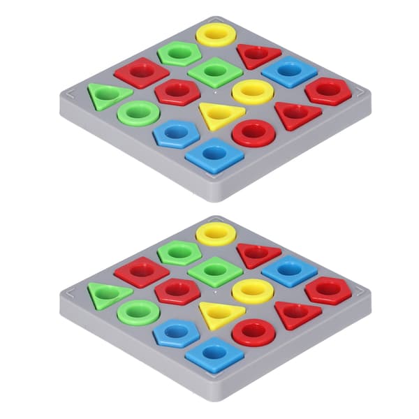 Børns formfarvematchende legetøj 4 farver geometrisk figur kognition sensorisk pædagogisk legetøj