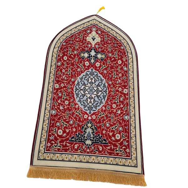 [HT]Flanell Reisebønnetepper 65Cmx110cm Samleobjekt for Utendørs Innendørs Bar Soverom Red