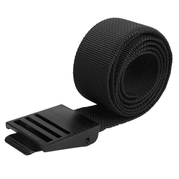 150 cm Nylon Webbing Slitesterkt Dykkevektbelte med Plastspenne Tilbehør Svart